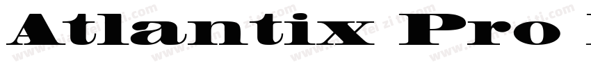 Atlantix Pro Black SSi Black字体转换